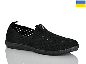 Слипоны Demur 6526 чорний от магазина Frison