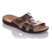 Шлепанцы Demur MKN6844S black-camel от магазина Frison