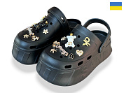 Кроксы Rai Shoes 156-1 чорний от магазина Frison