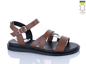 Босоножки Sali 2602 коричневий чор-п. от магазина Frison