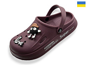 Кроксы Rai Shoes L108 марсала от магазина Frison