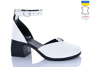 Туфли Sali 1121 білий чор-п. от магазина Frison