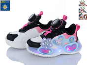 Кроссовки Clibee EA368 black-peach LED от магазина Frison