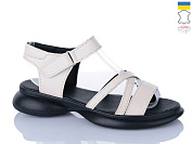 Босоножки Sali 115 бежевий чор-п. от магазина Frison