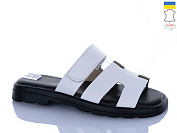 Шлепанцы Sali 8-2 білий к чор-п. от магазина Frison