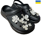 Кроксы Rai Shoes 414 чорний от магазина Frison