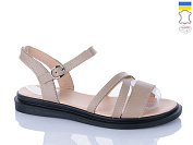 Босоножки Sali 1103-1 бежевий чор-п. от магазина Frison