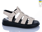 Босоножки Sali 263 бежевий к чор-п. от магазина Frison