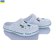 Кроксы Roks 328 білий-аква от магазина Frison