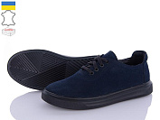 Кеды Gleb M243 синій-чорний замш от магазина Frison