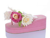 Шлепанцы Miss Ilonna Квіти pink от магазина Frison