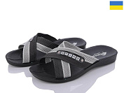 Шлепанцы Malibu 2024-003-1(6) чорний-сірий от магазина Frison
