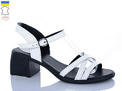 Босоножки Sali 140 білий чор-п. от магазина Frison