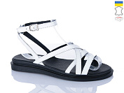 Босоножки Sali 1105 білий чор-п. от магазина Frison