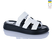 Шлепанцы Sali 1501-25 білий чор-п. от магазина Frison