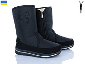 Дутики Paolla 3106 чорний от магазина Frison