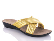 Шлепанцы Malibu WN7153 gold от магазина Frison