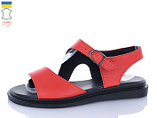 Босоножки Sali 60 червоний чор-п. от магазина Frison
