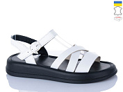 Босоножки Sali 2503 білий чор-п. от магазина Frison