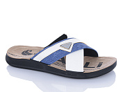 Шлепанцы Oskar 51-25 біл-синій от магазина Frison