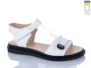 Босоножки Sali 702 білий чор-п. от магазина Frison