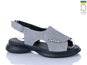 Босоножки Sali 915 сірий з чор-п. от магазина Frison