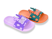 Шлепанцы Jibukang 02-758 orange-lilac mix от магазина Frison