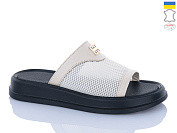 Шлепанцы Sali 229 бежевий чор-п от магазина Frison