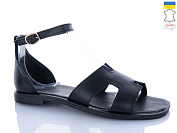 Босоножки Garti 16 чорний шк. от магазина Frison