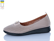 Туфли Sali 009-41 бежевий чор-п. от магазина Frison