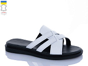 Шлепанцы Garti 9 білий шк. от магазина Frison