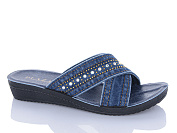 Шлепанцы Sali One 23Б синій батал от магазина Frison