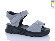 Босоножки Sali 1707-1 сірий з чор-п. от магазина Frison