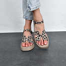 Босоножки Arto 430 латте-леопард от магазина Frison