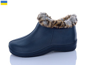 Галоши Lenase D33 хутро синій от магазина Frison