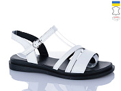 Босоножки Sali 1103-1 білий чор-п. от магазина Frison