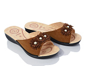 Шлепанцы Demur W26-052-6 beige от магазина Frison
