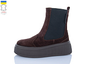 Ботинки Sali 91 коричневий з кор-п.зима от магазина Frison