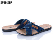 Шлепанцы Spencer 0301Б джинс батал от магазина Frison