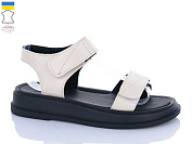 Босоножки Sali 1720 бежевий чор-п. от магазина Frison