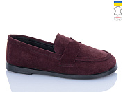 Туфли Sali 12 бордовий з чор-п. от магазина Frison