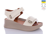 Босоножки Garti 0196 світлий бежевий шкіра от магазина Frison