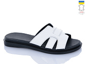 Шлепанцы Sali 301-1 білий перф.чор-п. от магазина Frison