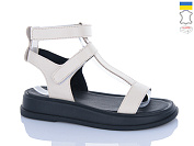 Босоножки Sali 1722 бежевий чор-п. от магазина Frison