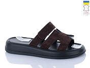 Шлепанцы Sali 1501-25 коричневий з чор-п. от магазина Frison