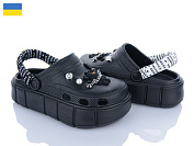 Кроксы Golden Lion 152-2-4 чорний от магазина Frison