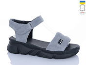 Босоножки Sali 1708-1 сірий з чор-п. от магазина Frison