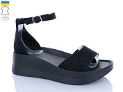 Босоножки Garti 1 чорний замш от магазина Frison