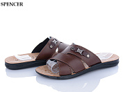 Шлепанцы Spencer 2201 коричневий от магазина Frison