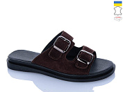 Шлепанцы Sali 191 шоколад з чор-п. от магазина Frison
